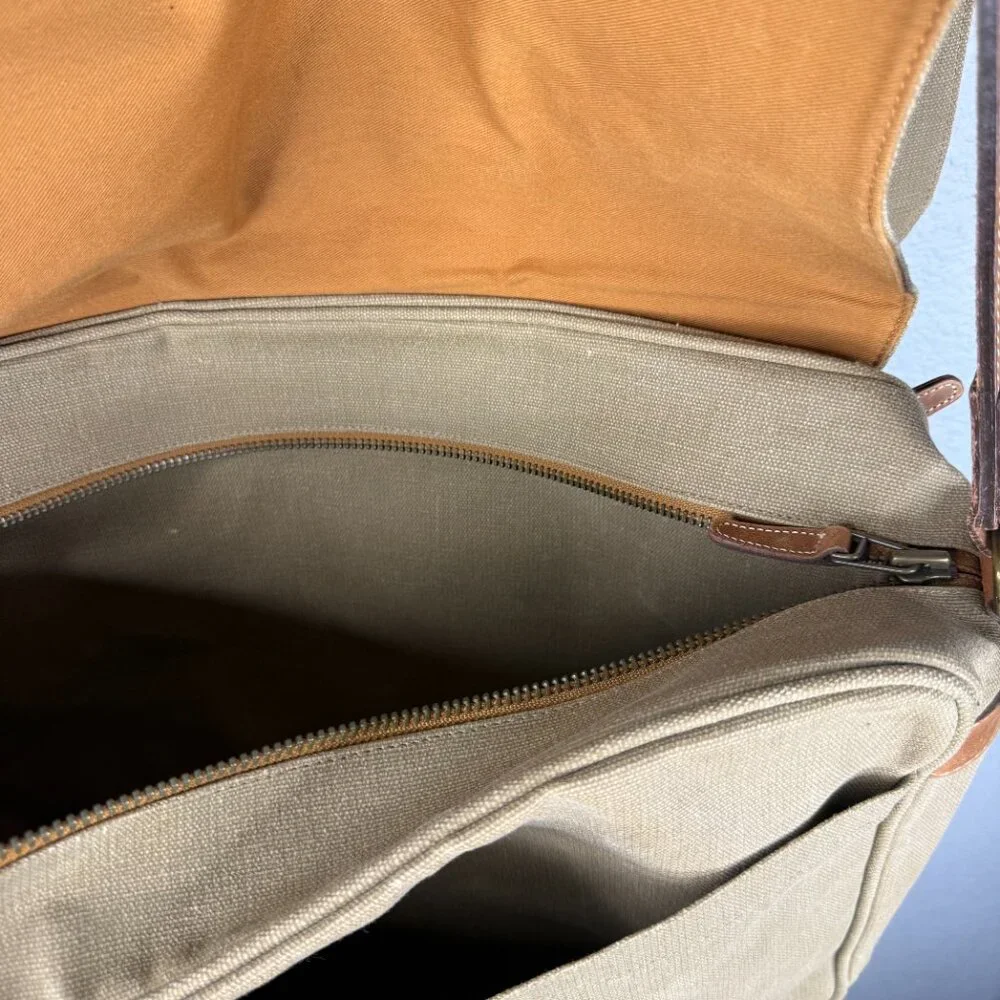 Cutter and Buck Canvas and Leather Laptop Bag